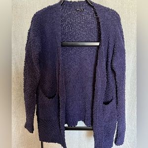 Navy Blue Popcorn Cardigan